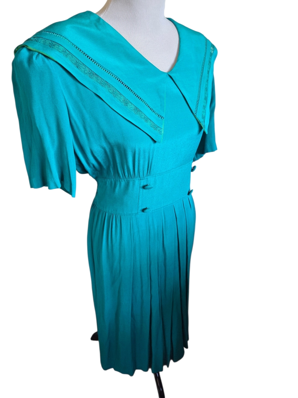 karin stevens Teal Midi Dress